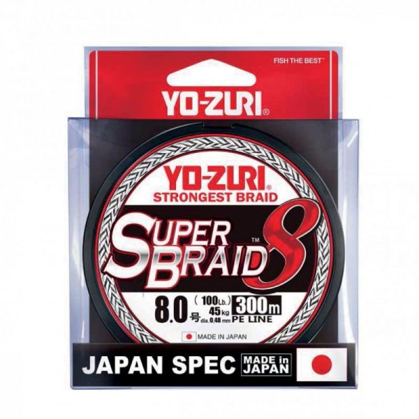 TRESSE "SUPERBRAID 8X" - 3.0 - 5 COULEURS - 300m