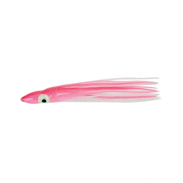 5x OCTOPUS FLASHMER 11 cm - ROSE V/BLANC (P)
