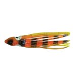5x OCTOPUS FLASHMER  6 cm - JAUNE/RAYE NOIR (JRN)