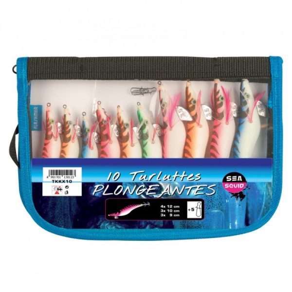 TROUSSE DE 10x TURLUTTES PLONGEANTES