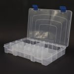 BOITE PLASTIQUE - 12 CASES (28 x 19.5 x 4.5 cm)