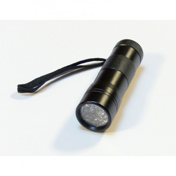 Blister de 1 MINI-TORCHE "U.V." 12 LEDS