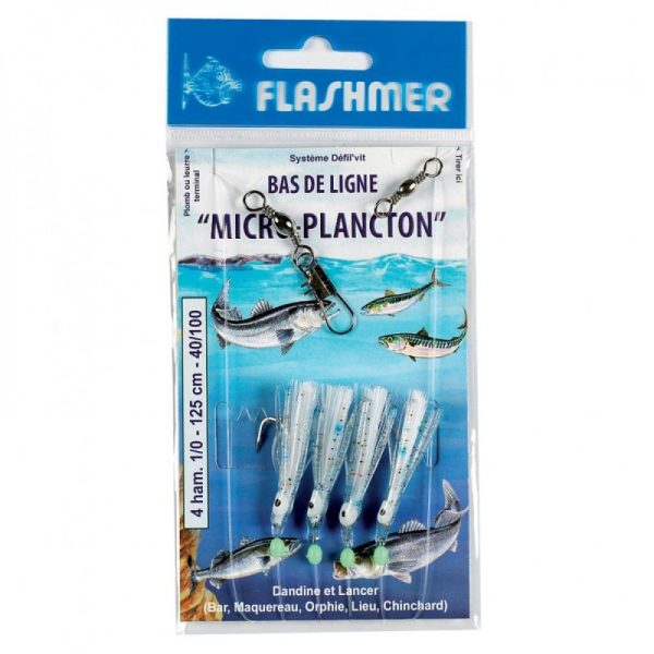 Bas de ligne  MICRO  PLANCTON 4 ham 1/O BLANC