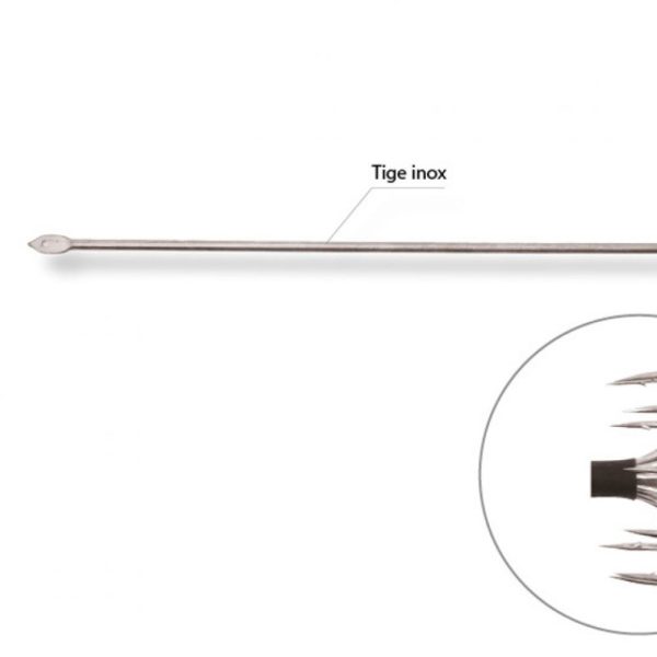 TURLUTTE AIGUILLE   DOUBLE INOX 22CM