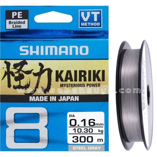 SHIMANO KAIRIKI 8 150M 0.16MM GRAY