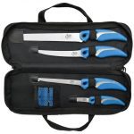 KIT 4 COUTEAUX CUDA  PLUS AFFUTEUR AVEC SAC