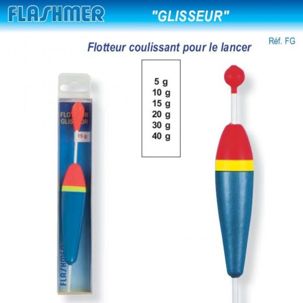 FLOTTEUR GLISSEUR ANTENNE A BOULE 20G