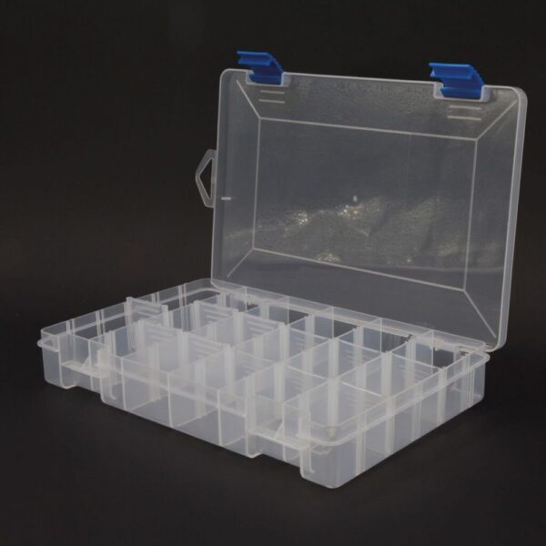 boite plastique 10 cases 27X19X4.3 CM