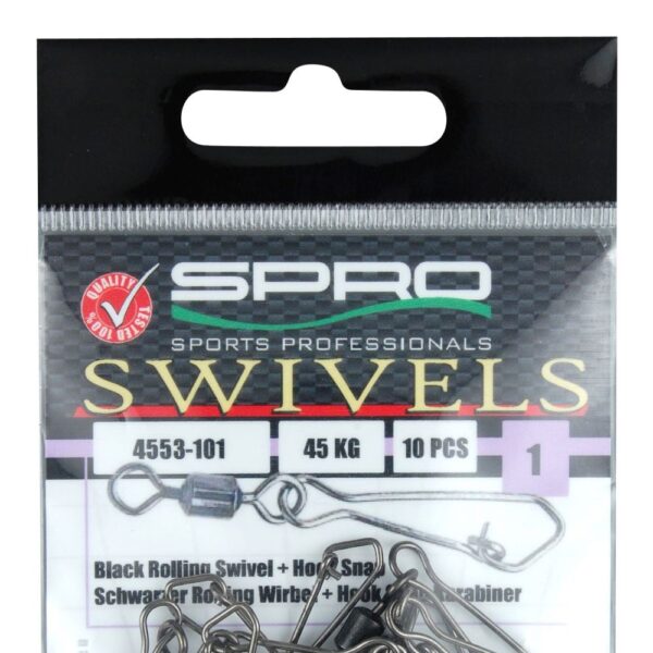 SPRO ROLLING SWIVEL HOOK SNAP 108