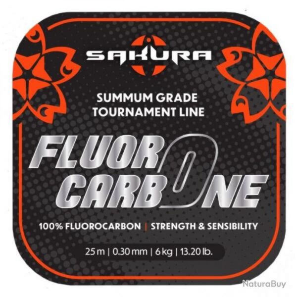 FLUOR CARBONE SAKURA 25M 0.30MM 6KG