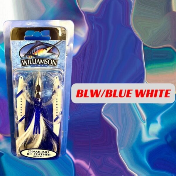 WILLIAMSON DIMOND JET FEATHER RIGGED BLEU WHITE