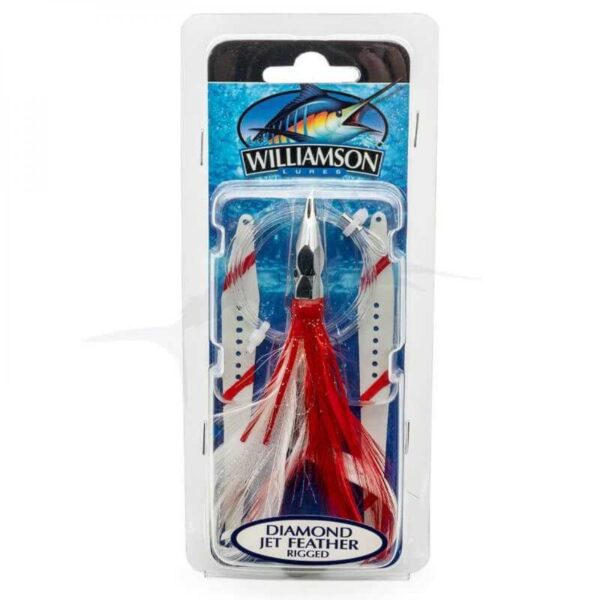 WILLIAMSON DIMOND JET FEATHER RIGGED RED WHITE
